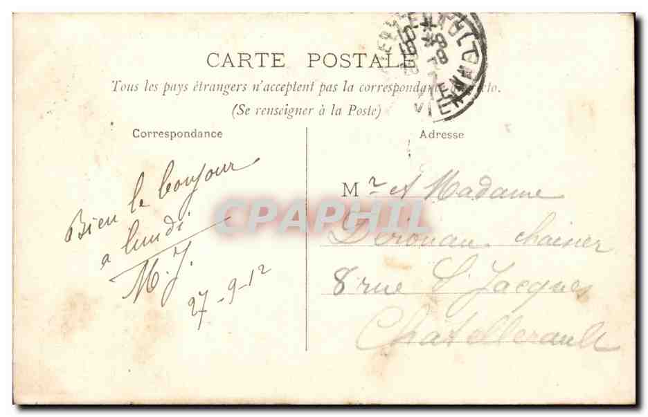 Paris - 5 - L'Eglise de la Sorbonne - CPA  — Rückseite