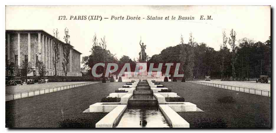 Paris - 12 - Porte Doree et le Bassin - CPA 
