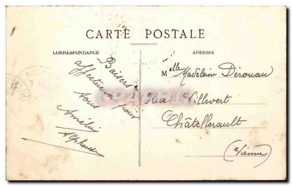 Neuilly sur Seine - Hotel de Ville - dirigeable - blimp zeppelin - CPA  — Rückseite