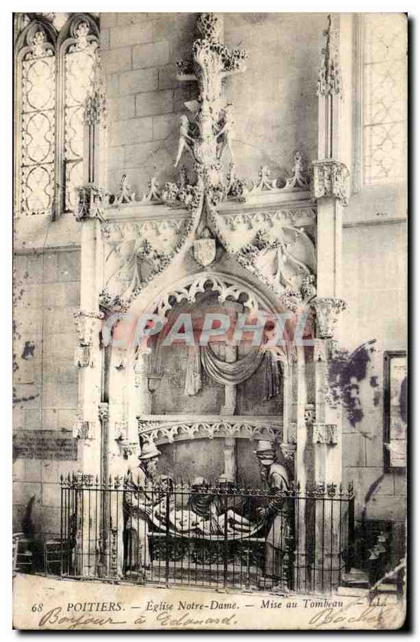 Poitiers — Église Notre-Dame — Mise au Tombeau — La Bacher