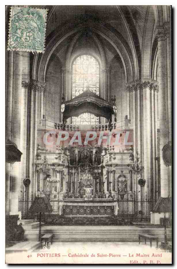 Poitiers - Cathedrale de Saint Pierre - CPA 
