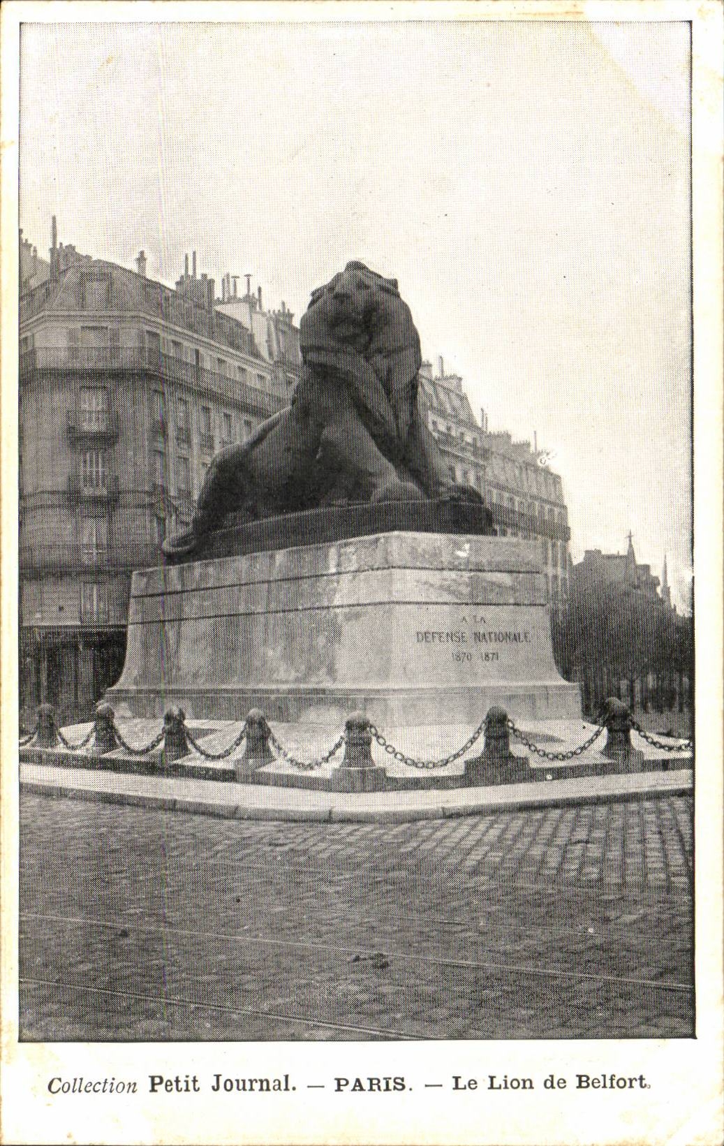 Paris - 14 - Le Lion de Belfort - CPA 