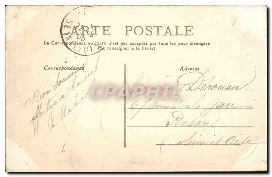 Environs de ROYAN — Conche du PLATIN et le Phare de Terre-Nègre — Édition des MORVELLES GALERIES, n°117 — Back