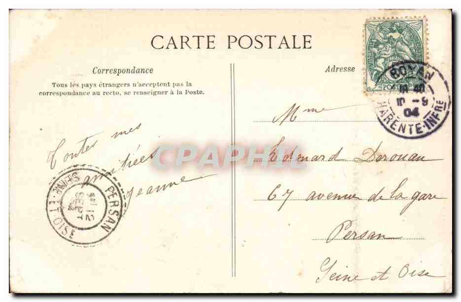 Royan - Grande Conche et Boulevard de Saint George - CPA  — Back