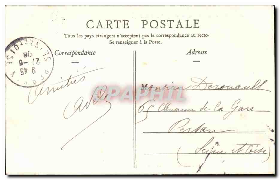 Malo-les-Bains — Vue générale de la Plage — Edition Nouvelles Galeries - Dunkerque — Rückseite