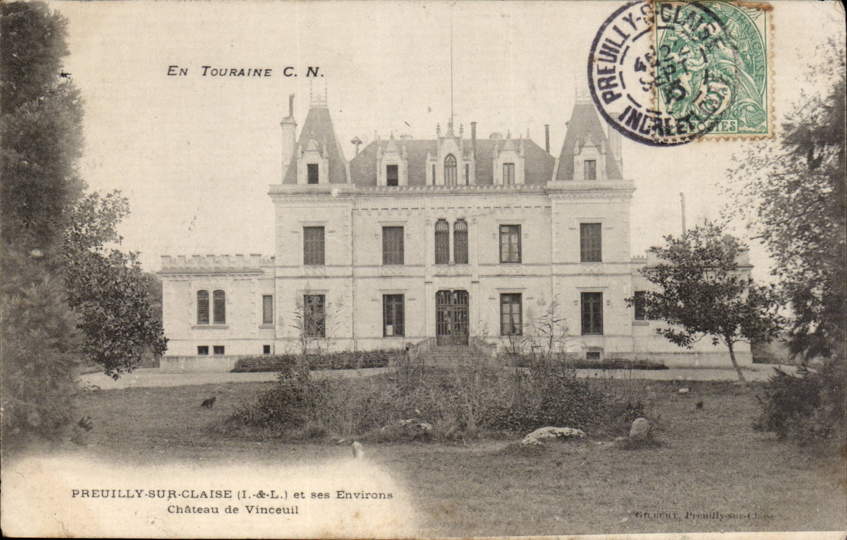 Preuilly sur Claise - Chateau de Vinceuil - CPA 