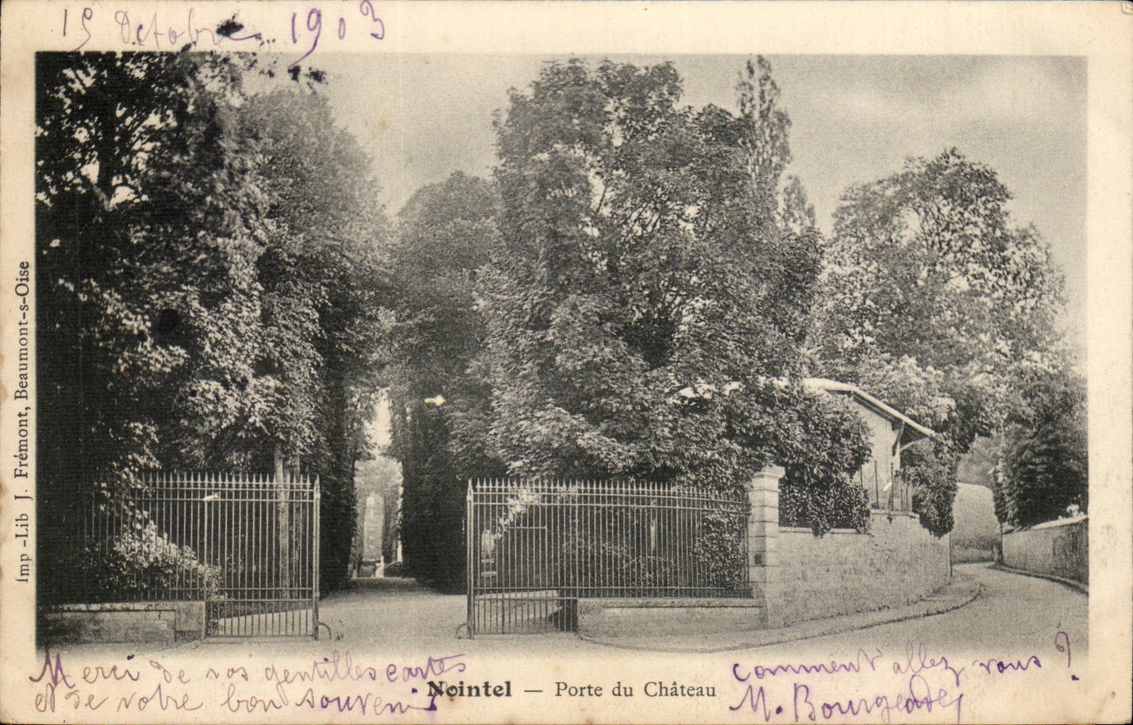 Nointel - Porte de Chateau CPA 
