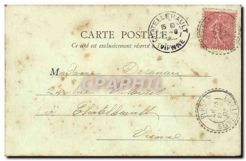 Nointel — Façade du Château — Imp. Lib. J. Frémont, Beaumont-s-Oise — Rückseite