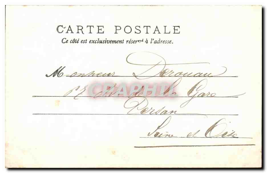 Vichy - Vue prise la Terrasse du Casino - CPA  — Verso
