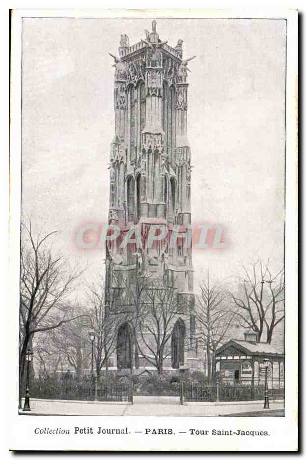Paris - 4 - Colection Petit Journal - tour Saint Jacques CPA 