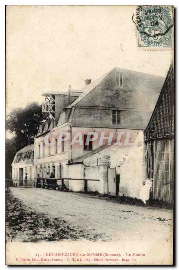 Bethencourt - sur Somme - Le Moulin CPA 