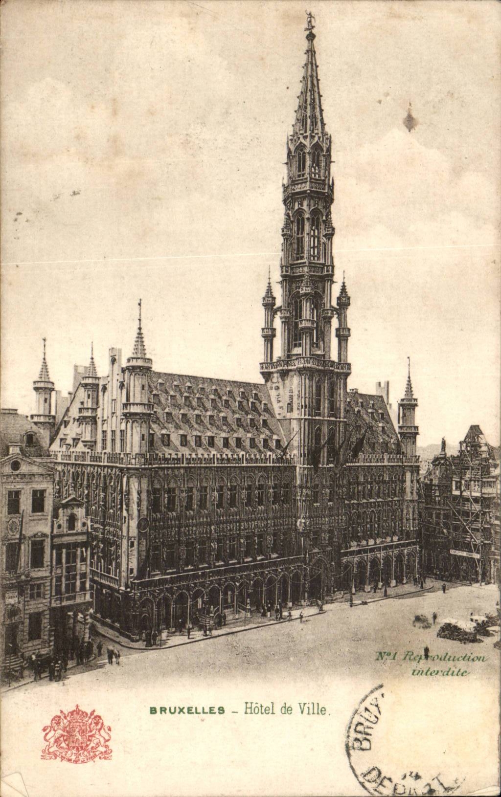 Belgique - Belgien - Bruxelles - Hotel de Ville CPA 