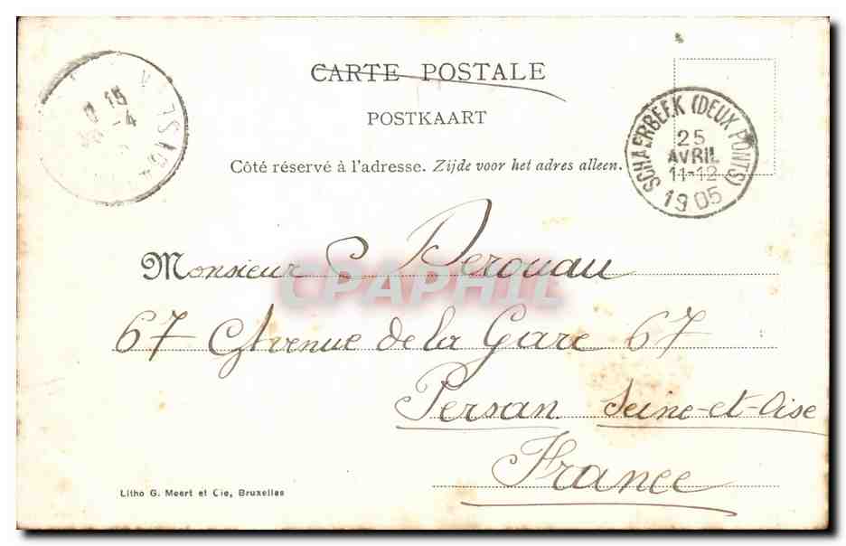 Belgique - Belgien - Bruxelles - Le Grand Lac du Bois de la Cambre CPA  — Rückseite