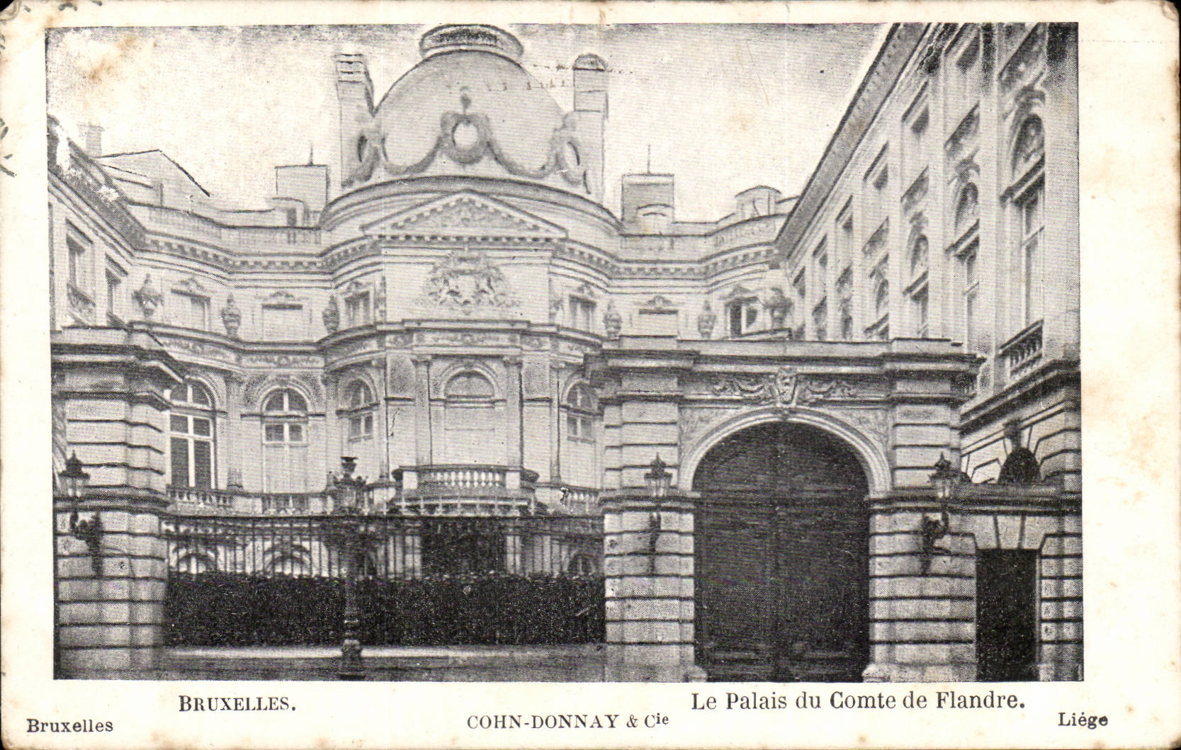 Belgique - Belgien - Bruxelles - Le Palais du Comte du Fandre CPA 