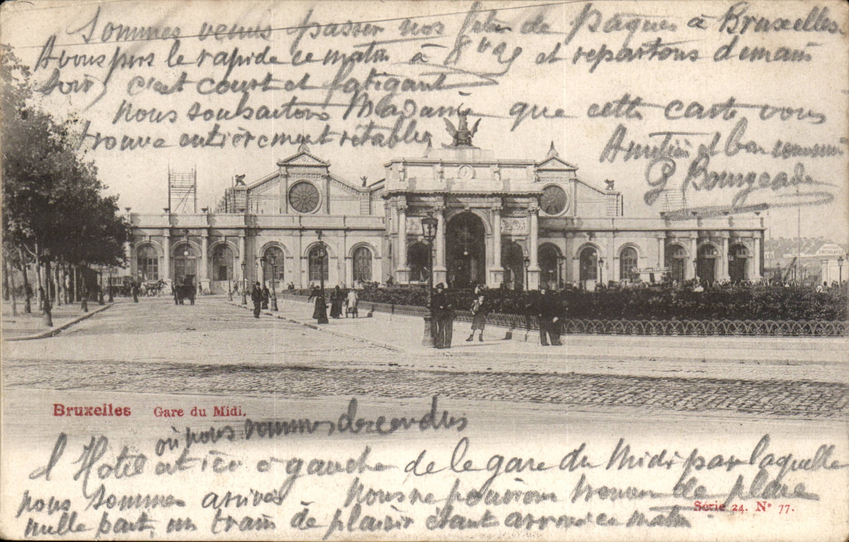 Belgique - Belgien - Bruxelles - Gare du Midi CPA 