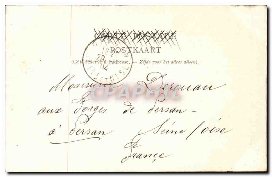 Verviers, Société d'Harmonie — Société d'Harmonie — N. 171 — Rückseite