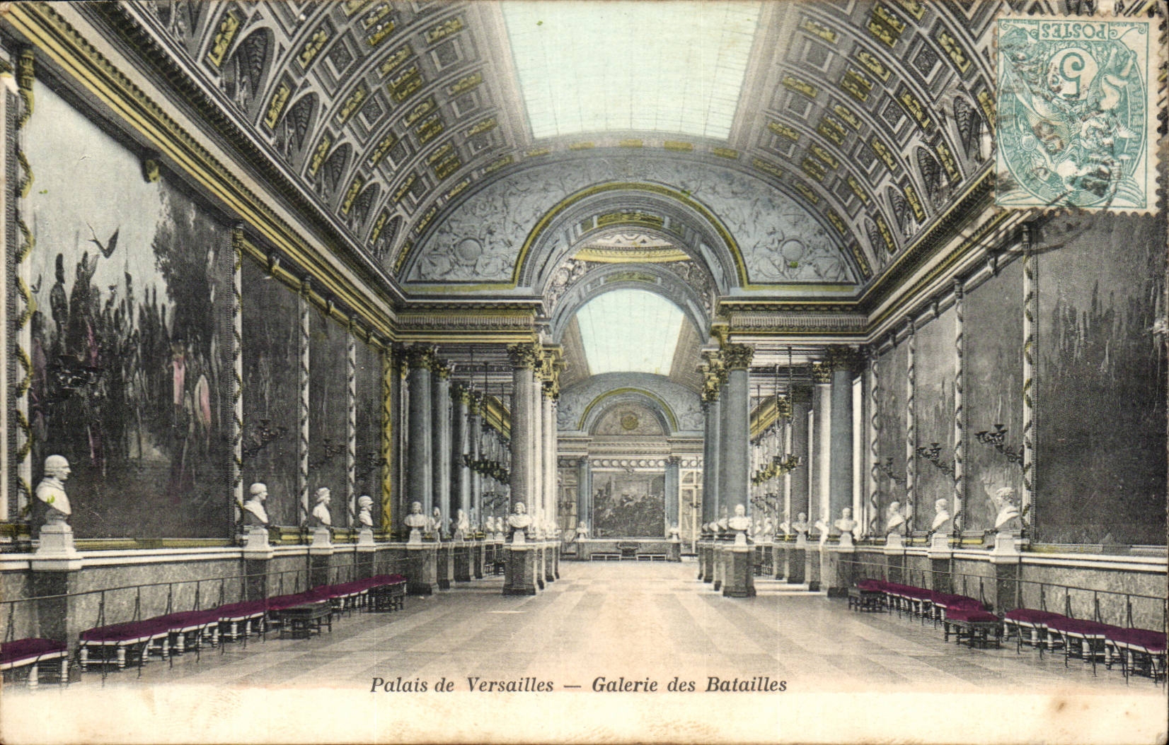 Versailles - Le Palais - Galeries des Batailles CPA 