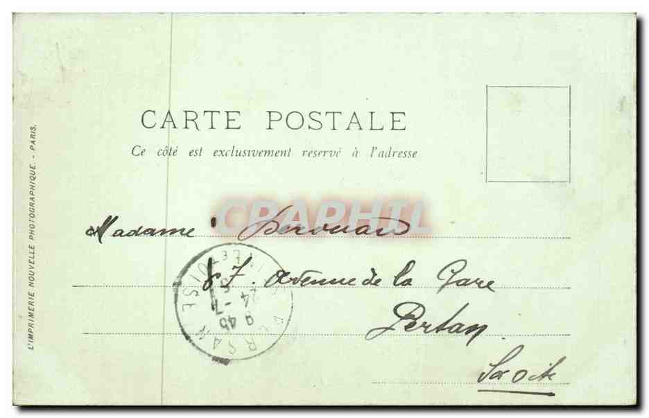 Versailles - Le Bosquet des Domes CPA  — Verso