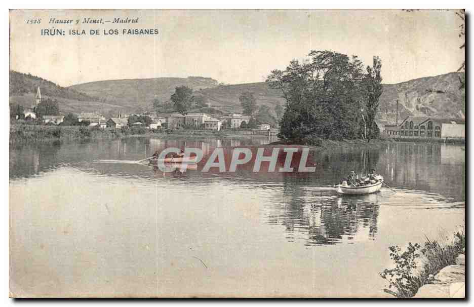 Espagne - Espana - Madrid - hauser y Menes - Irun Isla de los Faisanes CPA 