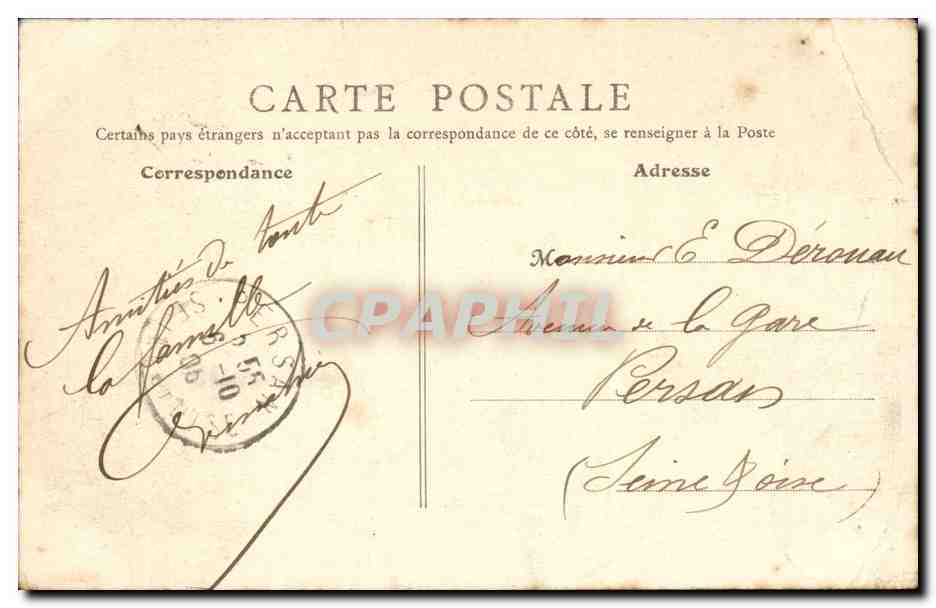 Lourdes - Parvis du Rosaire - CPA  — Verso