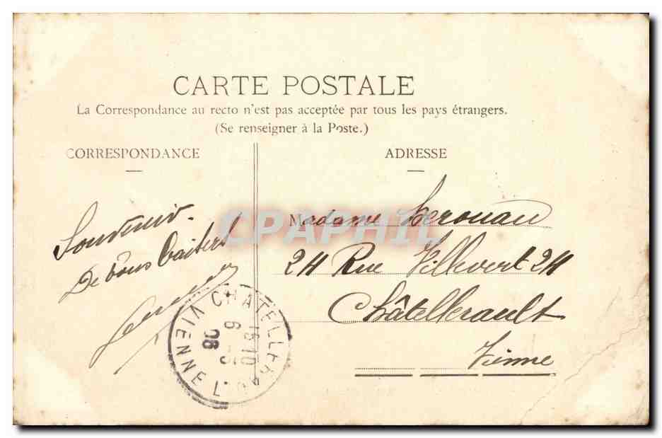 Chalons-sur-Marne — La Préfecture — Éditeur non identifié — Rückseite