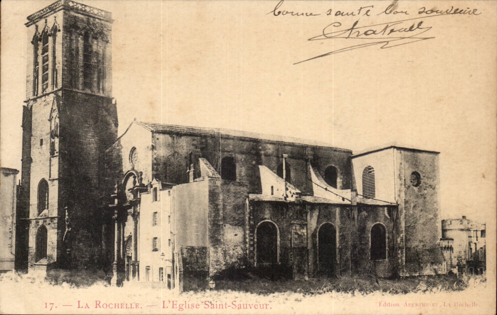La Rochelle — L'Église Saint-Sauveur — Édition Archiméa, La Rochelle