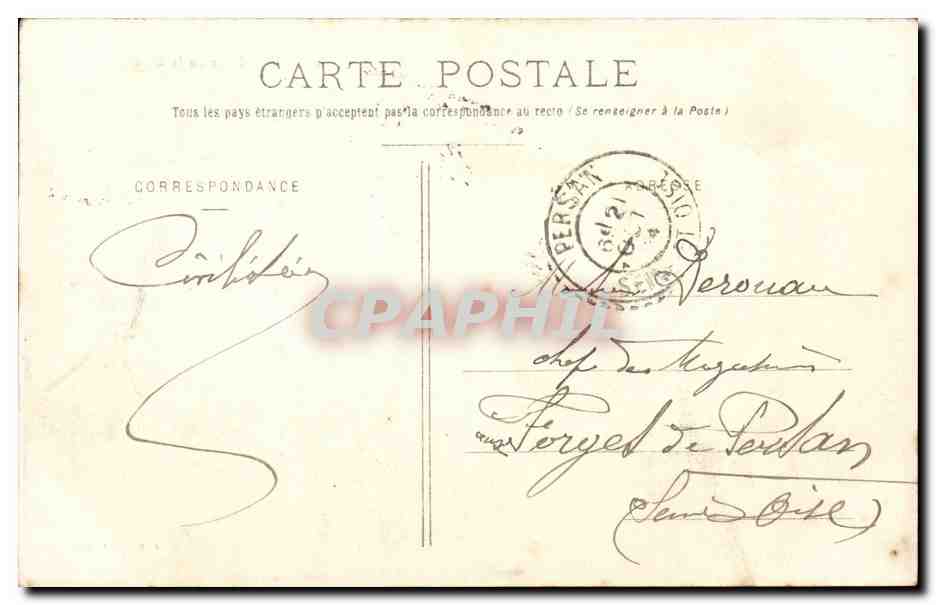 Cosne - Place de la Gare - CPA  — Rückseite