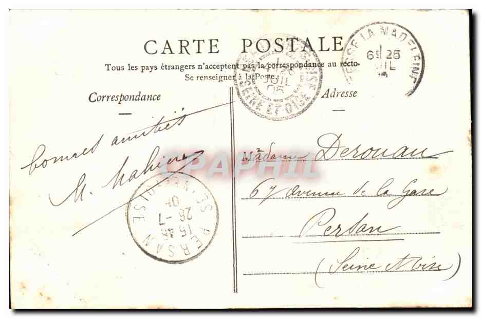 Bagnoles de l'Orne - Etablissement a vol d'oiseau - CPA  — Rückseite