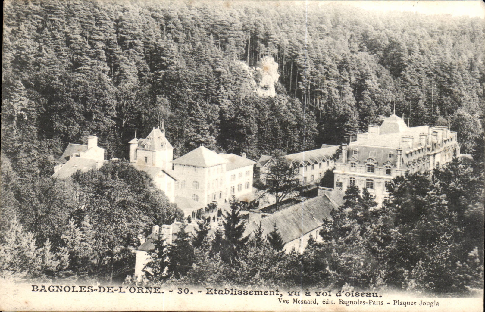 Bagnoles de l'Orne - Etablissement a vol d'oiseau - CPA 