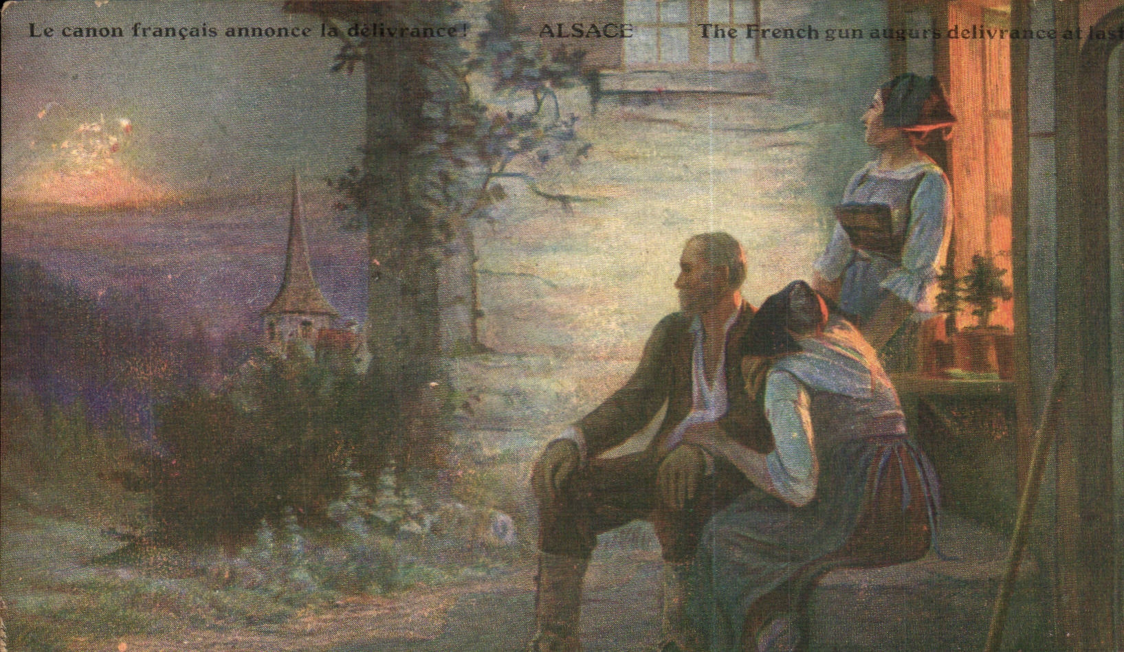 Alsace — Le canon français annonce la délivrance ! — éditeur non visible