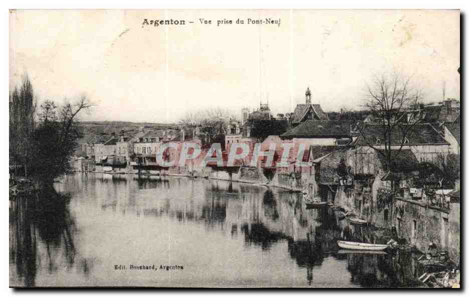 Argenton - Vue prise du Pont Neuf CPA 