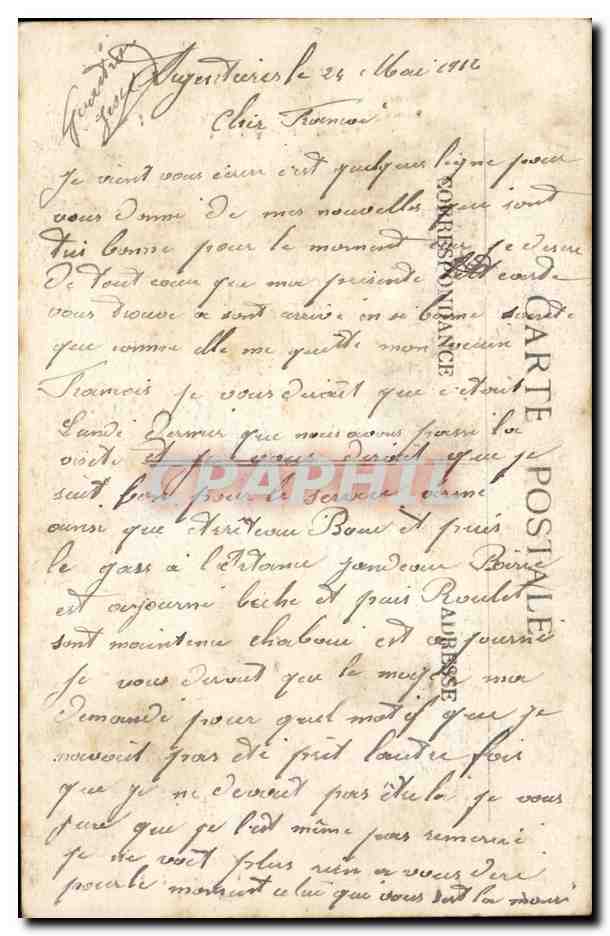Fête de Papa — Au Pays du Berry — Coll. G. G., Châteauroux — Achterkant