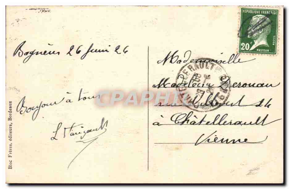 Bagneres de Bigorre - La Vierge du Bedat CPA  — Verso