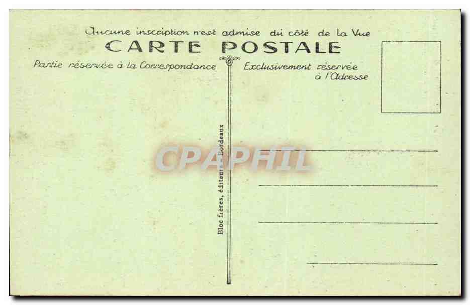 Bagnères-de-Bigorre — L'Église — Bloc Frères, éditeurs Bordeaux, n°49 — Verso