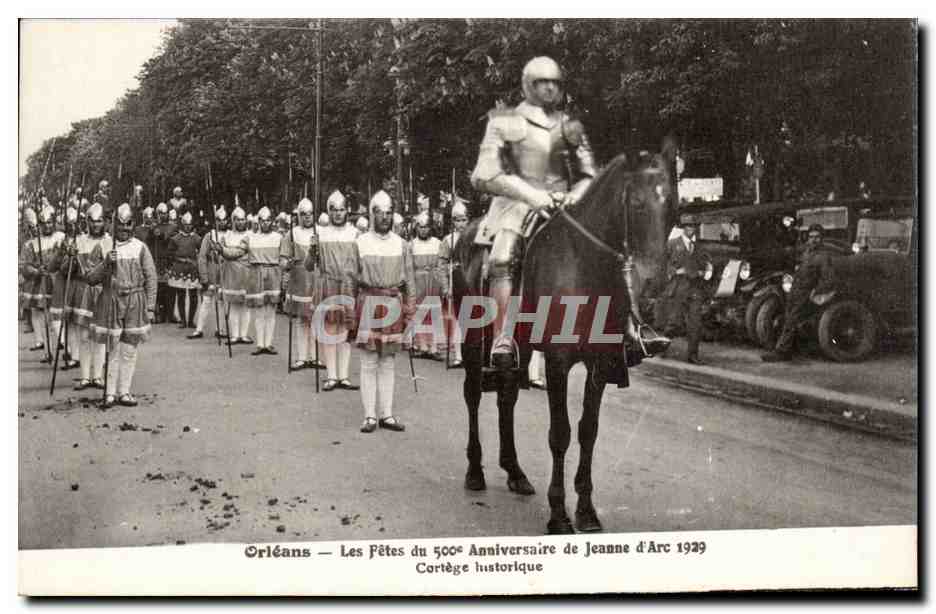Orleans - Les Fetes de Jeanne d'Arc - 1929 - 500 Anniversaire - Cortege Historique CPA 