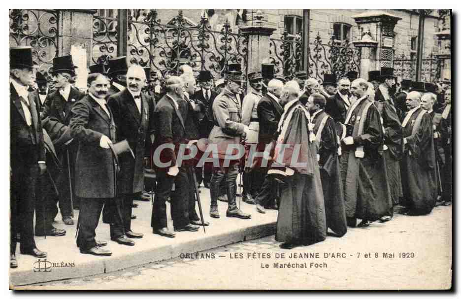 Orleans - Les Fetes de Jeanne d'Arc - 1920 - Le Marechal Foch CPA 