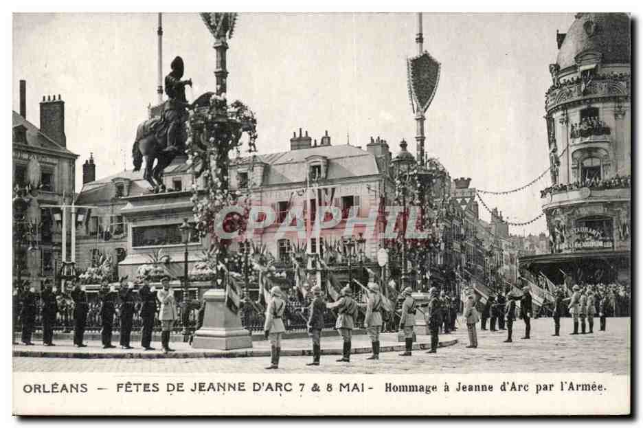 Orleans - Les Fetes de Jeanne d'Arc - Hommage par l'Armee CPA 
