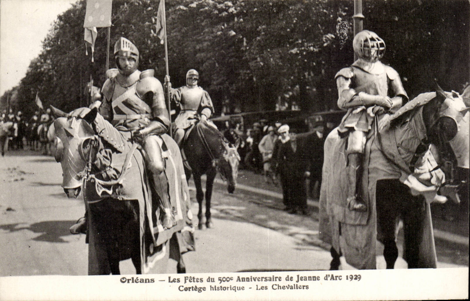 Orleans - Les Fetes de Jeanne d'Arc- Les Chevaliers - Cortege Historique 500 Anniversaire 1929 CPA 