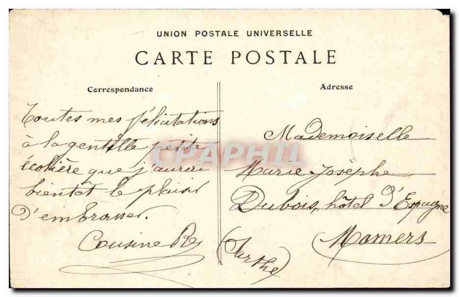Fantaisie - Enfants - Jeunes Bretons - Costumes - Bretagne - Children - CPA  — Verso
