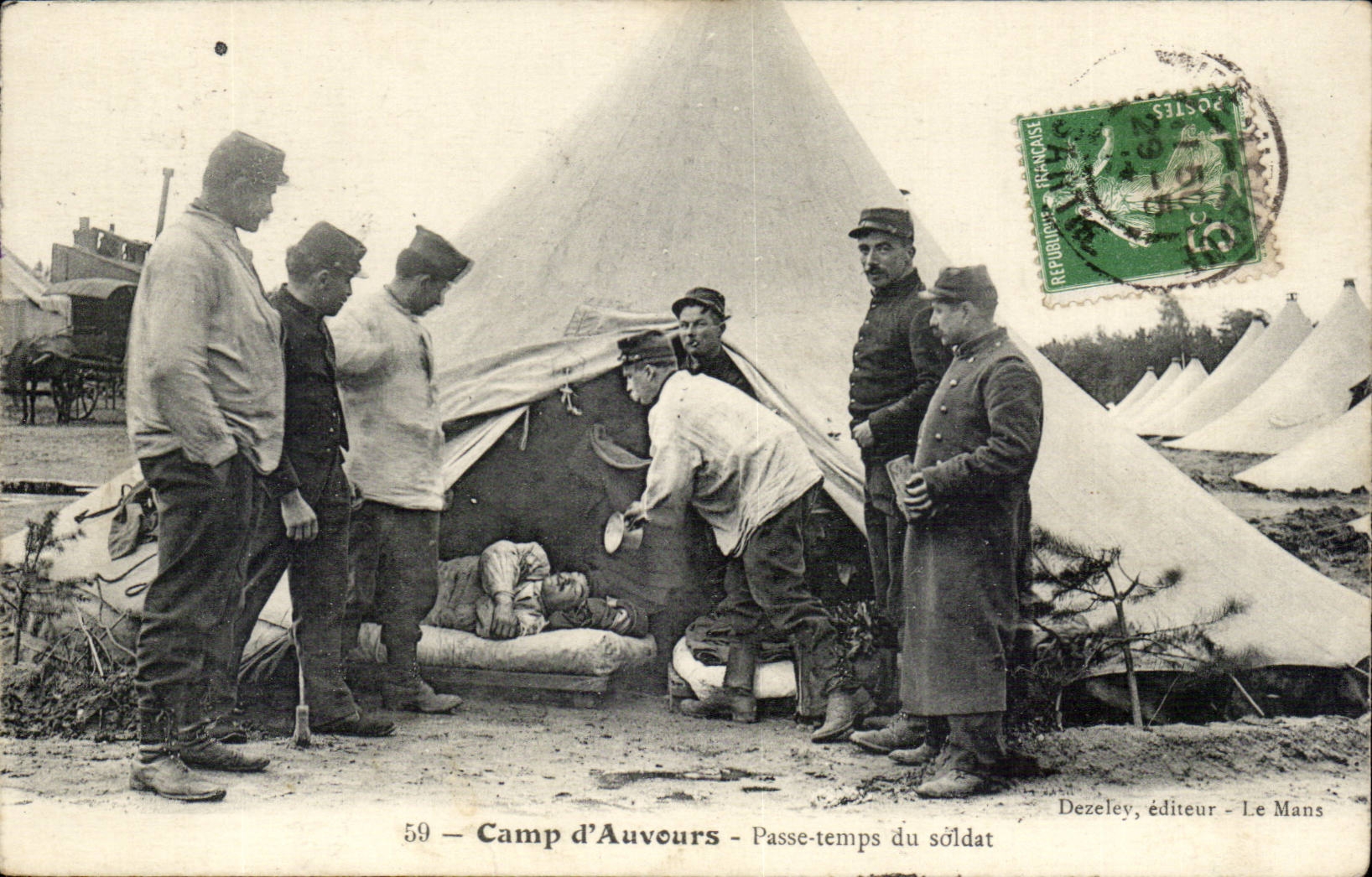 Camp d'Auvours — Passe-temps du soldat — Dezeley, éditeur - Le Mans