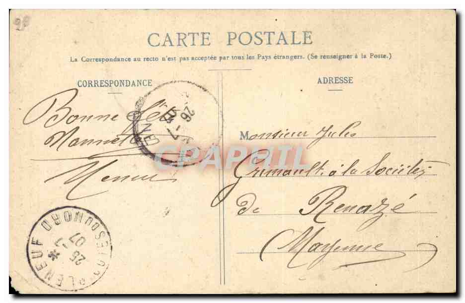 Folklore - Costume - Bretagne - Ceux qui Vive de la Mer CPA  — Verso