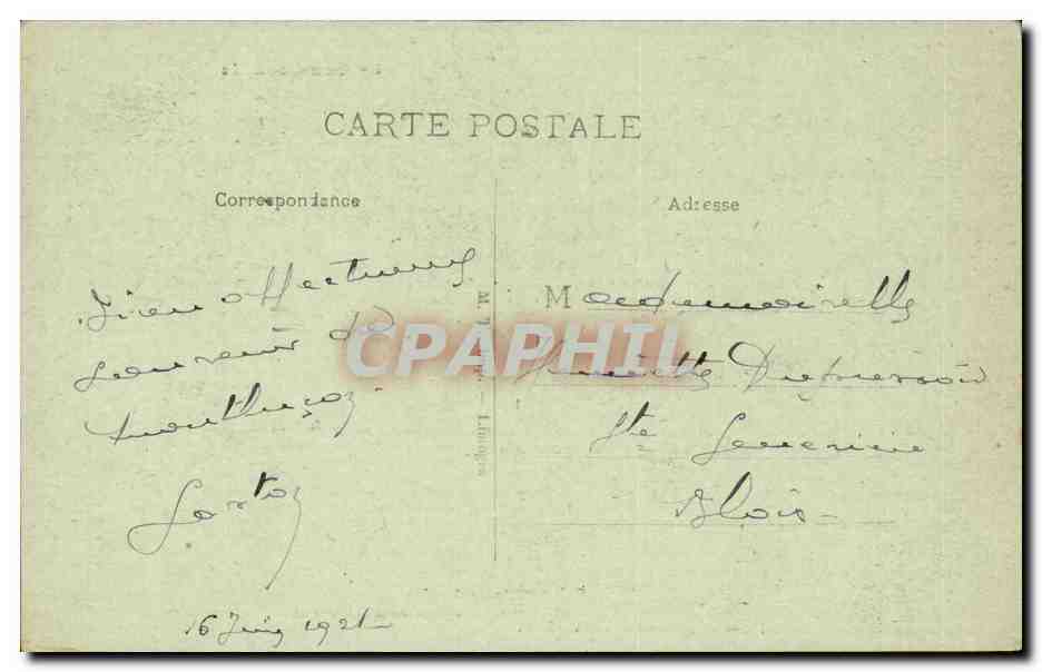 Folklore - Costumes - Preparatifs de la Fete - Guitare - Instrument - Musique - CPA  — Verso