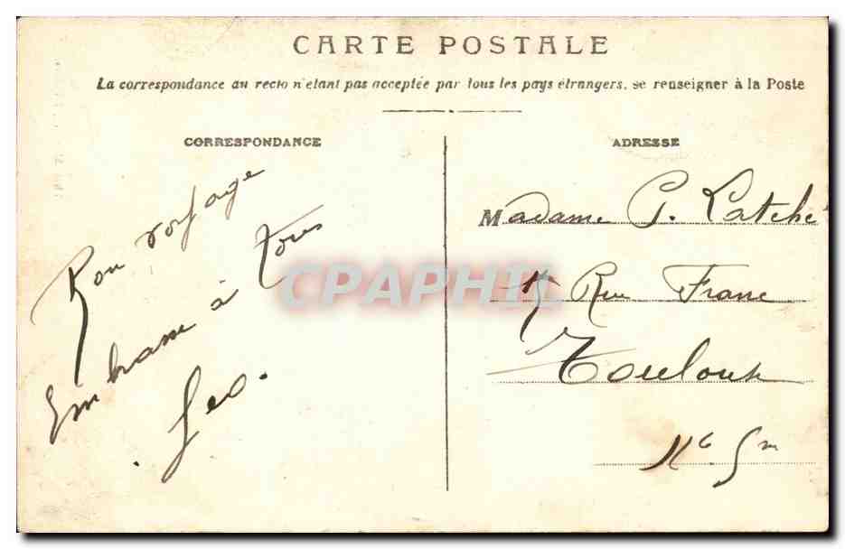 Folkore - Costumes - Type Provencal - Femme - Puit - CPA  — Verso