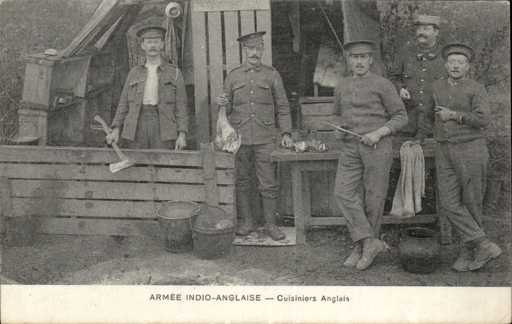 Armée Indio-Anglaise — Cuisiniers Anglais