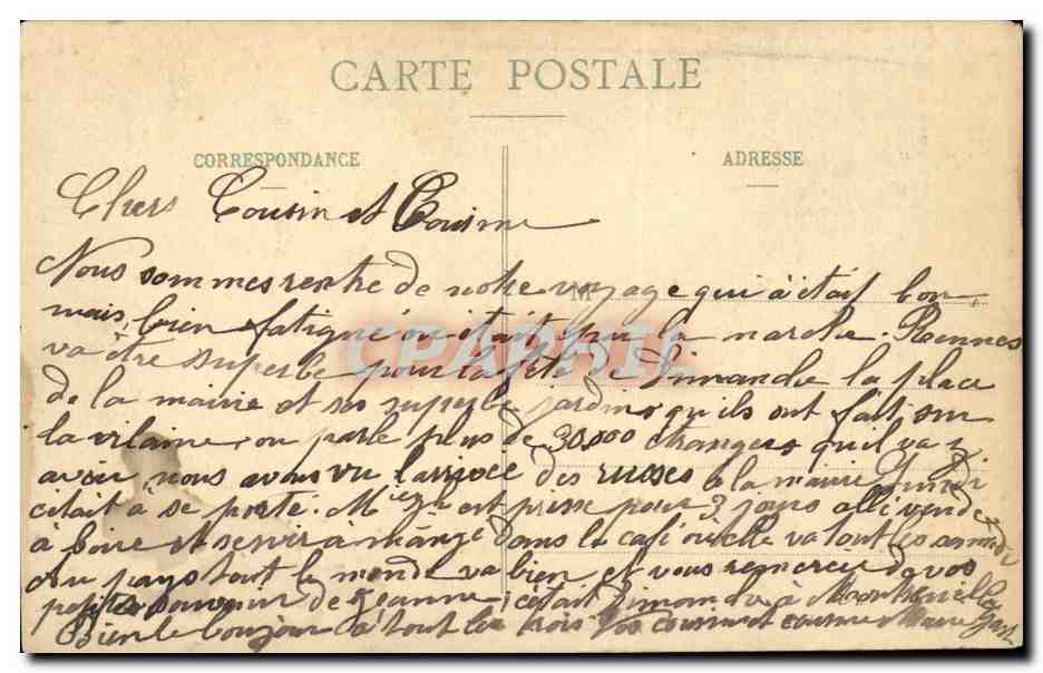 Folklore - Costume - Bretagne - Enfants - Fille - Botrel - CPA  — Verso