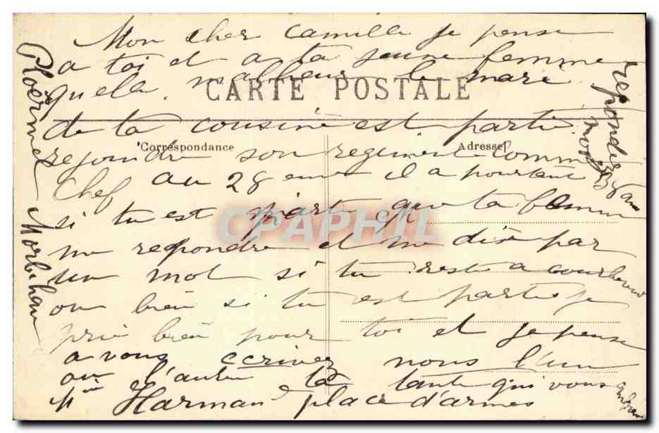 Folklore - Costume - Jeune Homme de Pontivy - CPA  — Verso