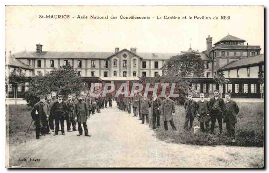 St Maurice - Asile National des Convalescents Le Cantine et le Pavillon du Midi CPA 