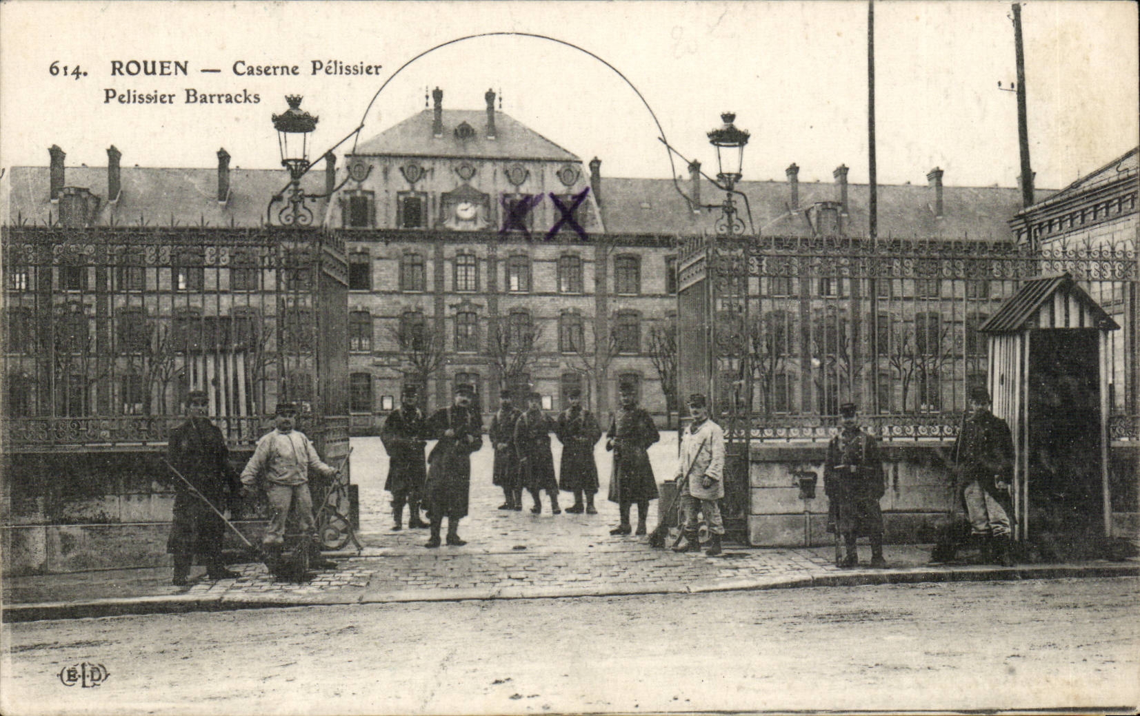 Rouen - Caserne Pelissier - Barracks CPA 