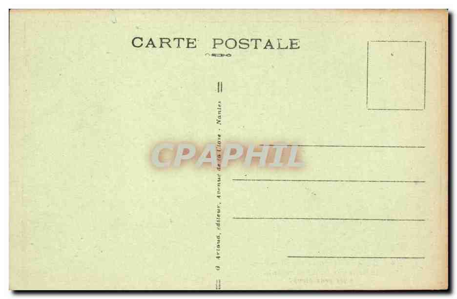 Folklore - Costume - Autour les Lits Clos - La Belle que j'aime CPA  — Verso