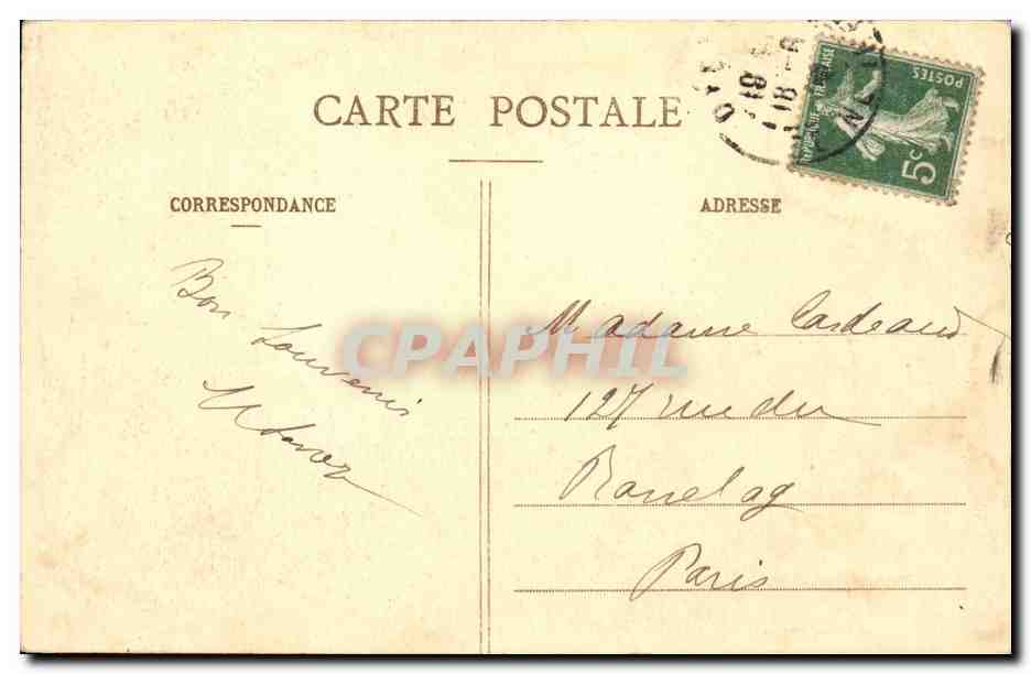 Dieppe - Costumes Normands CPA  — Rückseite
